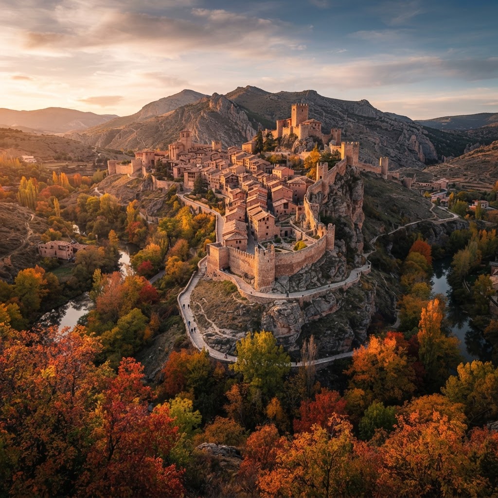 charming spanish villages autumn