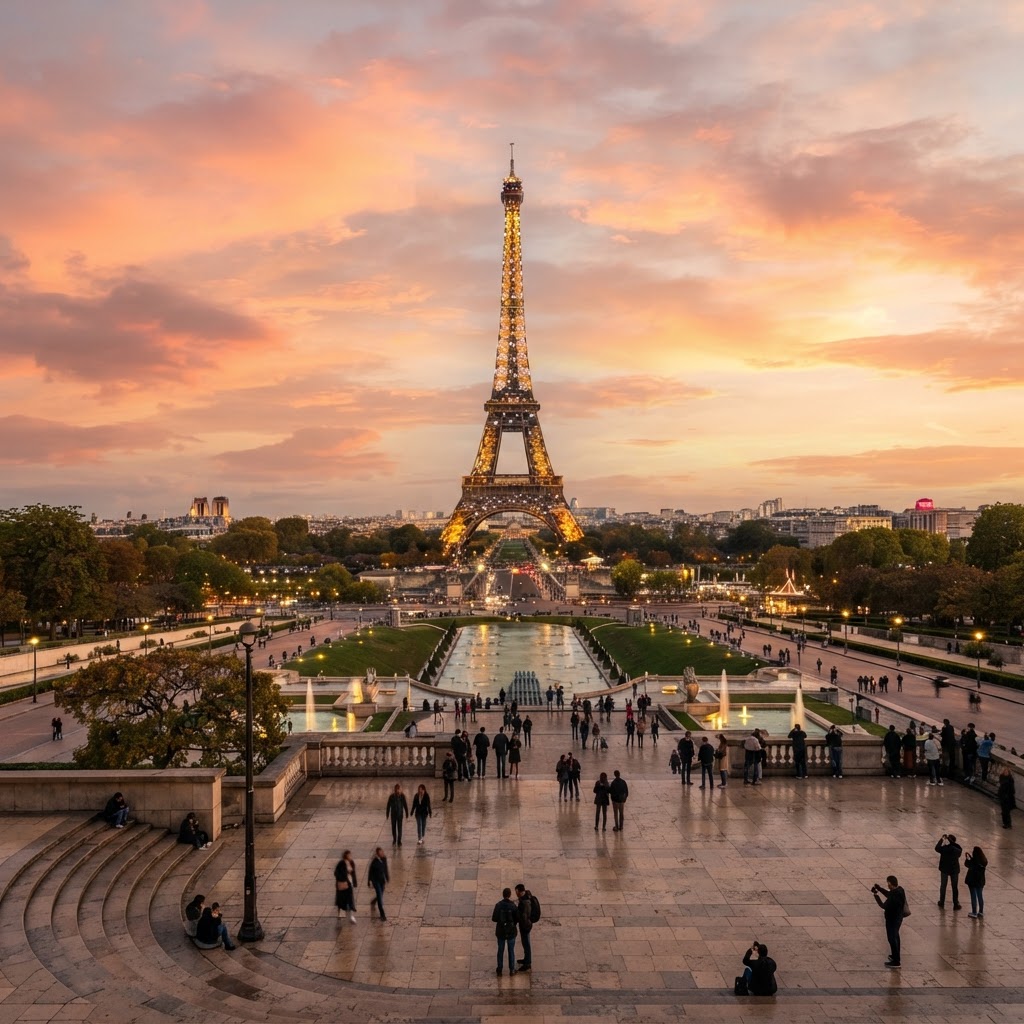 Eiffel Tower at Golden Hour: Perfect Paris Phone Wallpapers