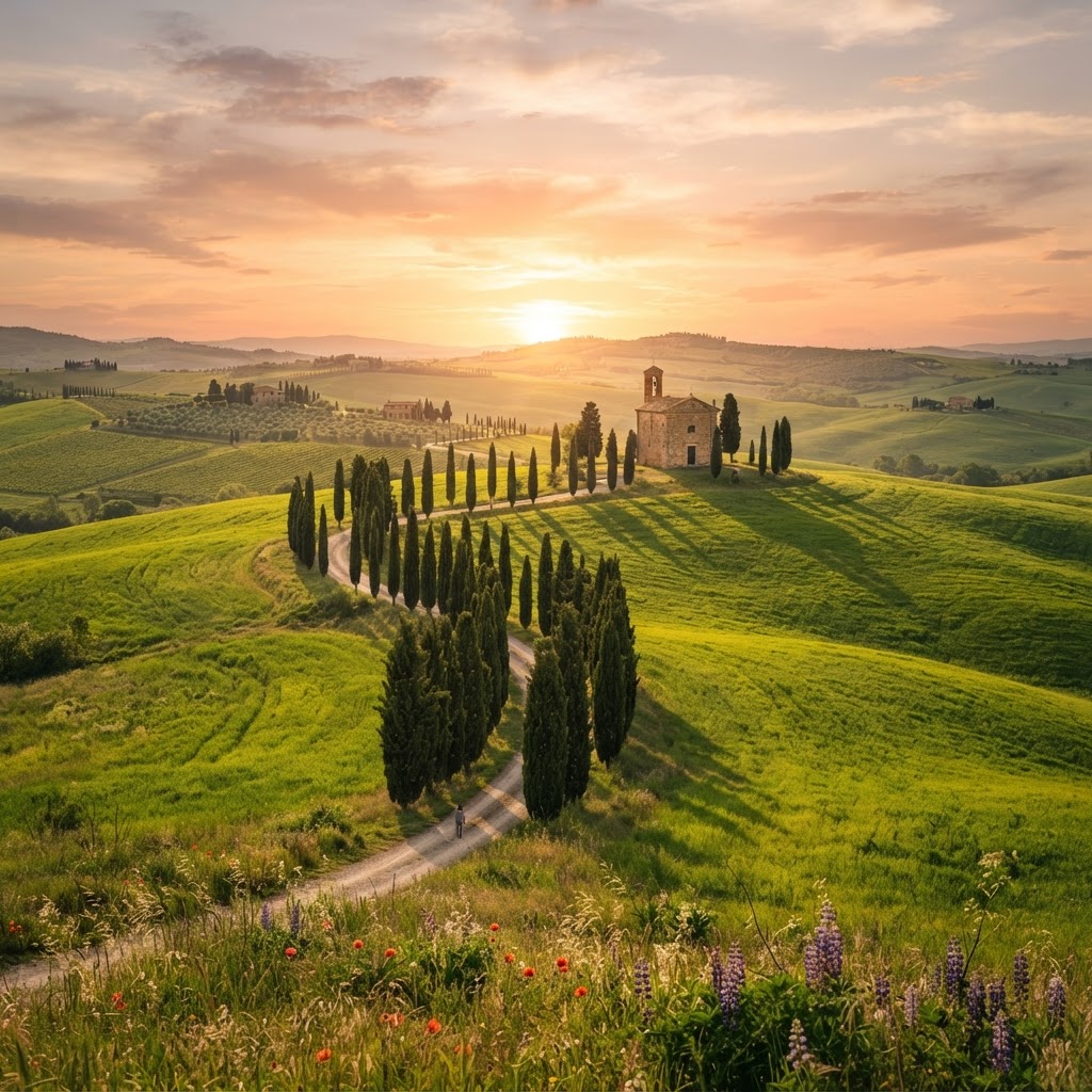 Tuscany Rolling Hills: Capturing the Magic of Golden Light