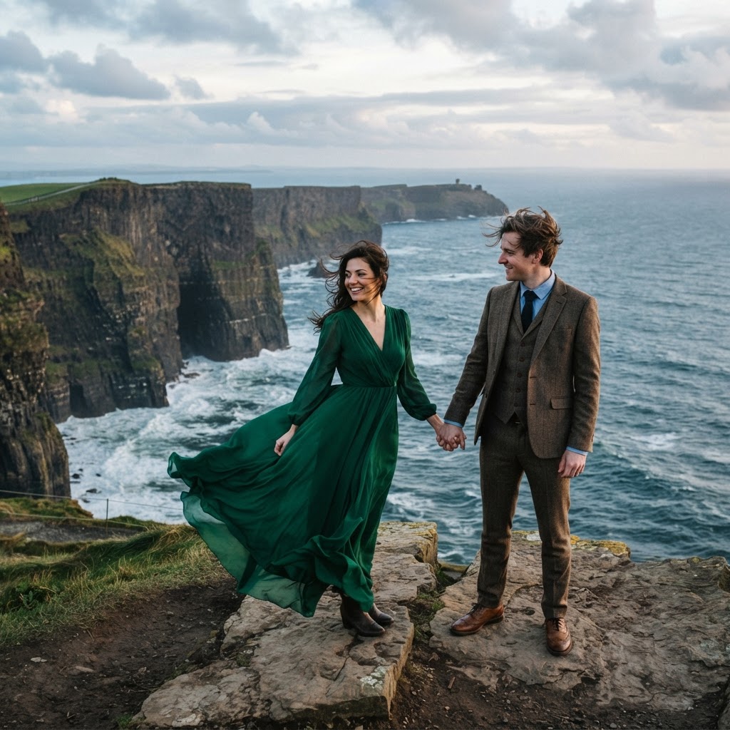 10 Gorgeous Ireland Elopement & Engagement Outfit Ideas