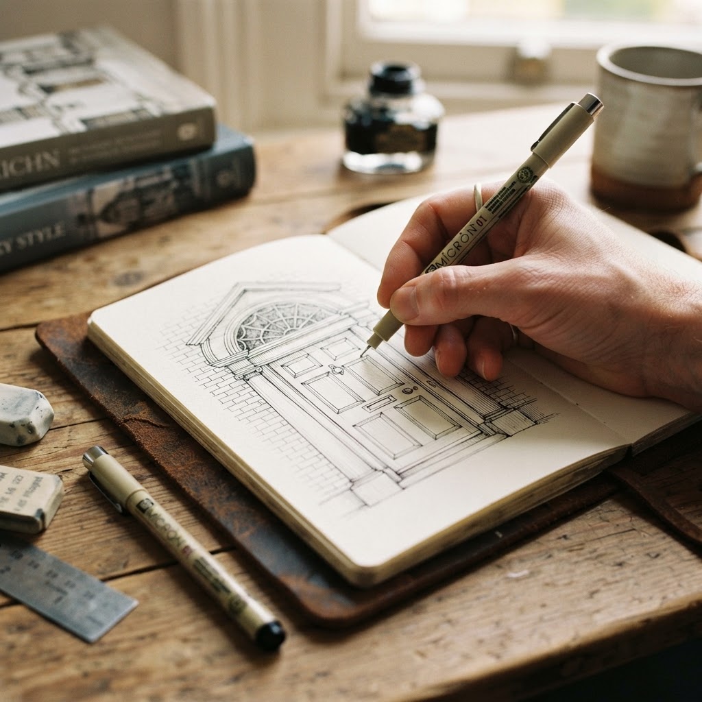 Dublin Aesthetic Doodles: Easy Pen and Ink Art Guide