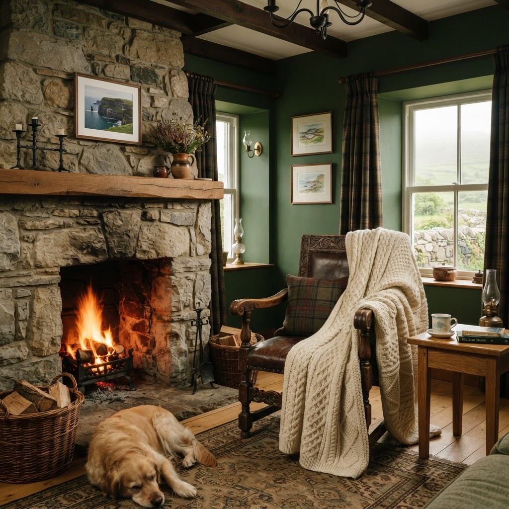 ireland aesthetic moodboard celtic home decor
